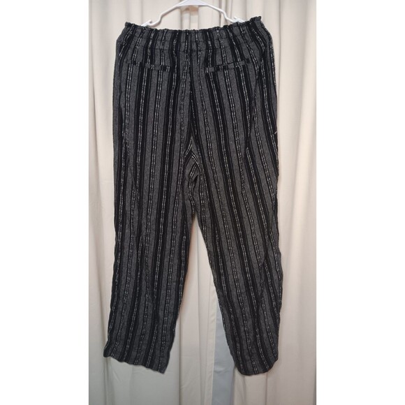 Briggs Ladies' Size Large Comfort Stretch Waistband Linen Blend Pull On Pants - Picture 3 of 12